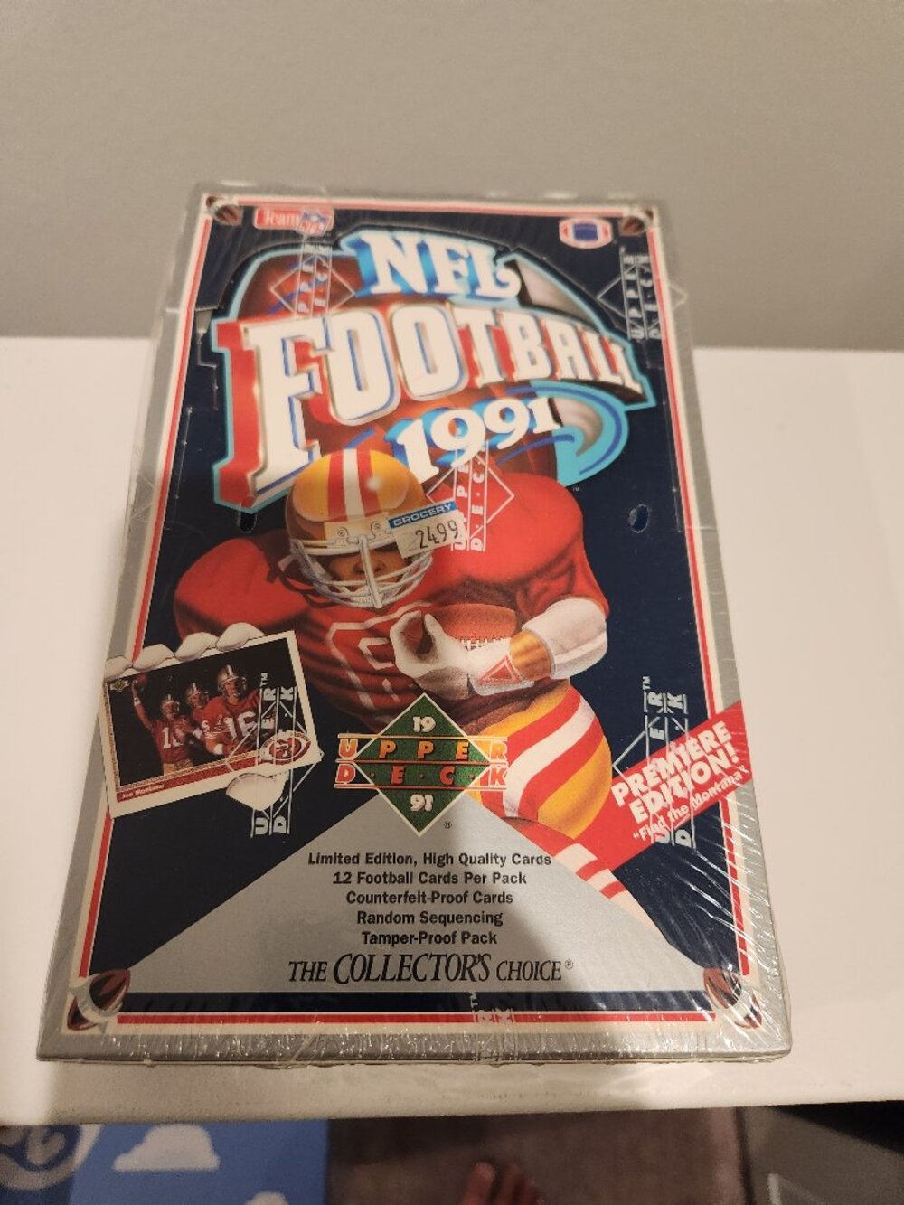 1991 Upper Deck Football Premiere Edition Sealed Box